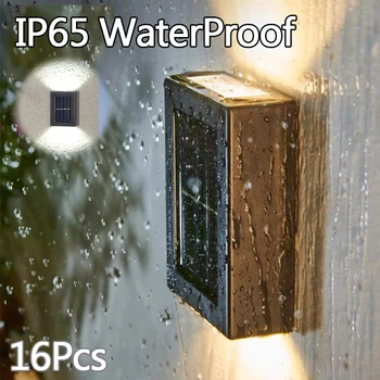1-16PCS Saulės Lempos Lauko LED Žibintai, IP65 Vandeniui Sodo Dekoravimo, Balkonas, kieme, Gatvėje, Sienų Dekoras Lempos Šviesos Sodas