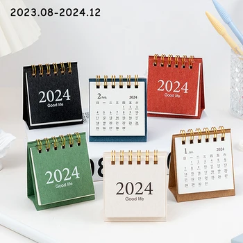 2023/2024 Kalendorius Subtilus, Paprastas Stalas, Švieži Ir High-end Mini Darbalaukio Pastaba Ritė Kalendorius Knygos, mokyklinės prekės, Raštinė