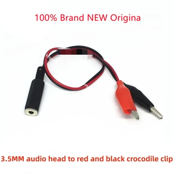 3.5 MM audio galvos raudonos ir juodos aligatorius įrašą kabelis, 3.5 ausinių moterų galvos kad didelis aligatorius įrašą kabelis