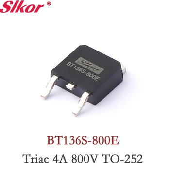 5VNT BT136-800E Simistorių 4A 800V SMD Į-252 BT136 Semestro Tranzistorius Simistor Leister 800E modulis 800
