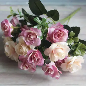 Dirbtinių Gėlių 3D Ne Glebti Ryškių Spalvotų Dirbtinių Rožių Gėlių Ornamentu Buitinių