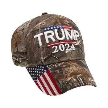 Donald Trump 2020 M. Pakeitė Iki 2024 m. Bžūp Kamufliažas JAV Vėliava kepuraičių Išlaikyti Amerika GreatSnapback Pirmininkas Skrybėlę 3D Siuvinėjimas