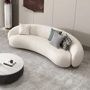 Europos Gyvenamasis Kambarys Su Sofa 3 Vietų Elegantes Grindų Sofos Lounge Lenktas Modernus Dizainas Pūkinės Muebles Para El Hogar Namų Baldai