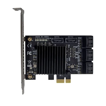 EXPRESS, 8 Port Controller 6G x1 Konversijos Adapter PCIe Plėtra Stove C Dropship