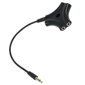 Headphone Splitter 1 Iki 5 35mm laisvų Rankų įranga Garso Signalas Splitter Praktinius Ausinių Splitter Su 1 Metro Dydžio Garso Signalo Kabelis