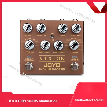 JOYO R-09 VIZIJA Moduliacijos Multi-efekto Pedalas Dual Channel 9 Poveikį Paramos Stereo Įvesties ir Išvesties už Elektrinė Gitara