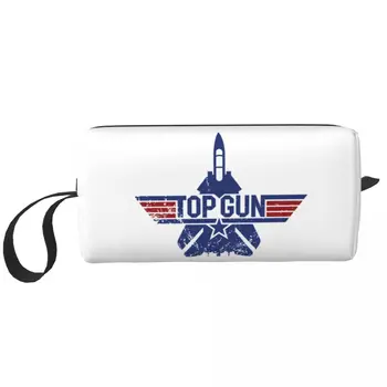 Kelionės Top Gun Oro Pajėgų Naikintuvai tualetinių reikmenų Krepšys Nešiojamų Maverick Filmą Makiažas Kosmetikos Grožio Saugojimo Dopp Rinkinio Dėžutė