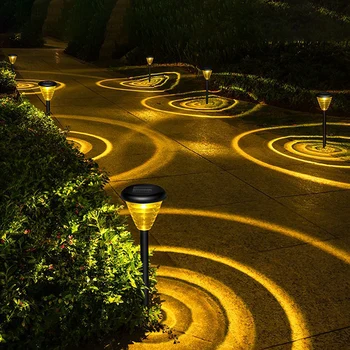 Labai Šviesus Žemės Lemputė Su Šviesos Ratas Stilingas Dekoratyvinis Žemės Šviesos Sodas, Terasa Parkai
