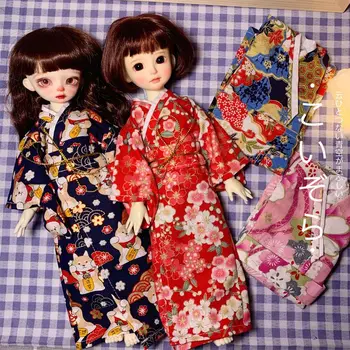 nauja 30cm lėlės drabužius Kimono, skirta 1/6 riebalų bjd doll sakura gėlių spalvos 
