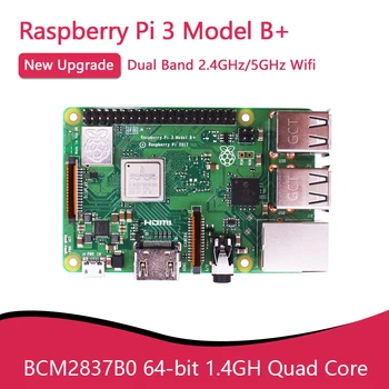 Naujas Originalus Aviečių Pi 3 Modelis B+ 3B Plius BCM2837 1.4 GHz su 2.4 G & 5G WIFI 4.2 