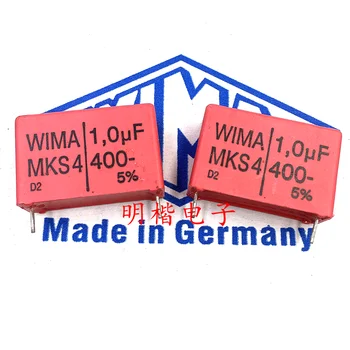 Nemokamas Pristatymas 5vnt/10vnt WIMA Vokietija kondensatorius MKS4 400V 1.0 UF 1UF 105 P=27,5 mm