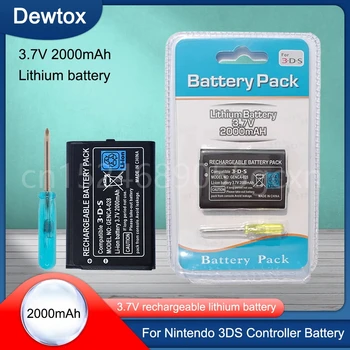 Nintendo 3DS 2000mAh Baterijų Įkraunama Ličio-jonų Baterija Žaidimų Konsolės Pakeitimo Batteria Bateria su Įrankiais