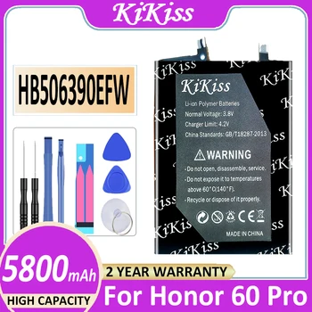 Originalus KiKiss Baterija HB506390EFW 5800mAh Už Honor60 Pro huawei Honor 60 Pro Mobiliojo Telefono Bateria