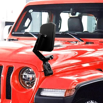 Papildomas galinio vaizdo Veidrodėlis, skirtas Atbulinės eigos Jeep Wrangler JK JL Gladiatorių 2007-2022 Variklio Gaubtu Blind Spot Veidrodis