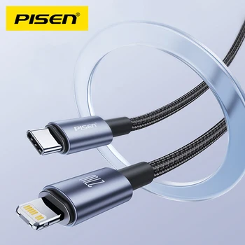 PISEN 27W USB C L Kabelis Skirtas Apple iPhone 14 12 13 11 Pro Max 8 7 Plius 3A Pintas Greito Įkrovimo Data Kabelis Mokestis Priedai
