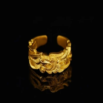 Senovės Metodas, Amatų Apkalos Sunku Aukso Vietnamas Smėlio Aukso Gyvenimo Vyrų Žiedas Xianglong Mados Retro Asmenybė Žiedas papuošalai