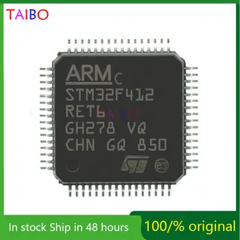 STM32F412RET6 LQFP-64 STM32F412 32-bitų Mikrovaldiklis MCU ARM Mikrovaldiklių Chip visiškai Naujas Originalus