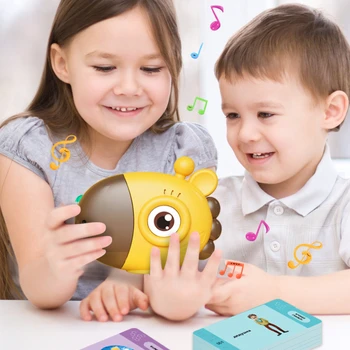 Vaikai Mokosi Rusų/Anglų Žaislai Anksti Pažangi Švietimo Garso Elektroninių Knygų Flash Kortelės Skaitymo Mašina Studijų Žaislai, Knygos