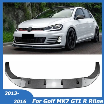 VW Golf 7 Golf7 MK7 GTI R Rline 2013-2016 M. Priekinio Buferio Lip Spoileris Pusėje Canard Splitter Difuzorius Kūno Rinkinys, Automobilių Reikmenys