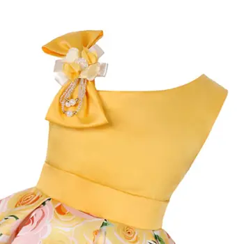 Šalis kūdikių bridesmaid oficialų gėlių suknelės mergaitė vaikas princesė vestuvių suknelė N84E
