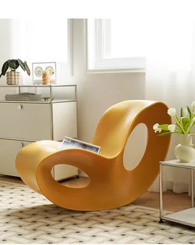 Šiuolaikinės Voido Dizaino Arkliukas PE Plastiko Kėdė Sukimosi-formuoti Polietileno Tingus Sofa-lova, Kėdės In Post-modernus Homestay